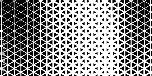 Obraz Seamless halftone triangle pattern. Random vector noise texture