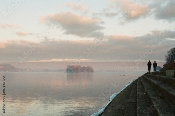 Obraz River during sunrise