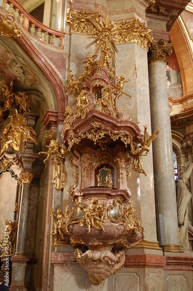 Obraz púlpito barroco