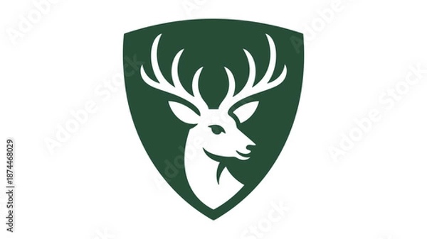 Obraz Shield with deer head