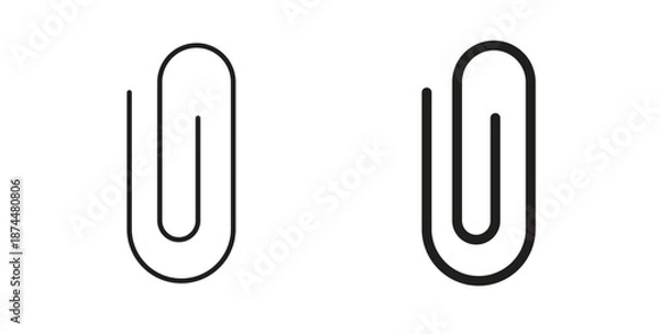 Fototapeta Attachment clip icon