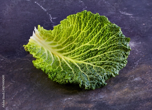 Obraz Wirsing roh auf Schiefer, Kohl