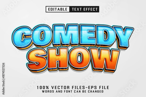 Obraz Comedy Show 3d Text - Editable Text Effect