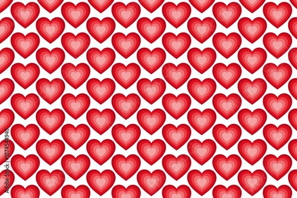 Obraz heart seamless pattern