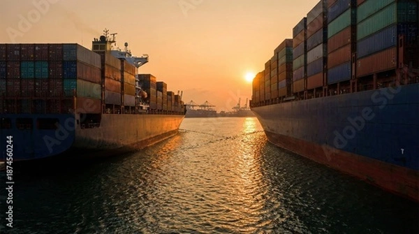 Obraz A Dynamic Maritime Scene