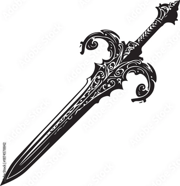 Obraz sword vector illustration