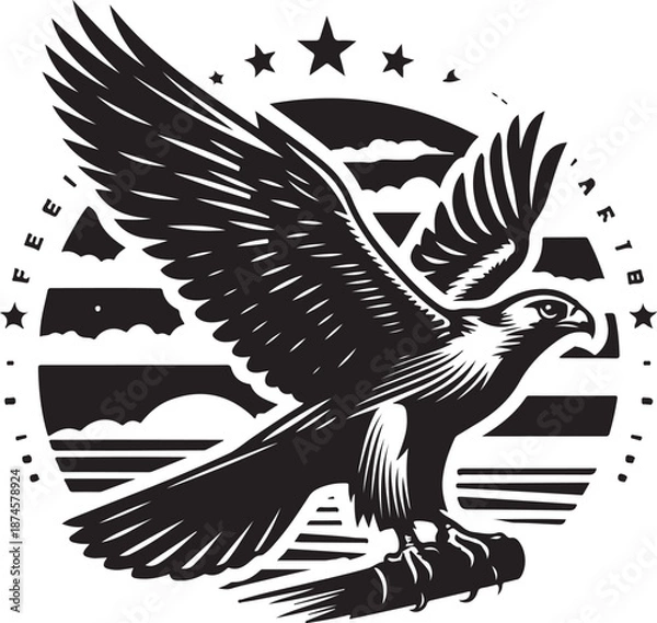 Obraz eagle with wings