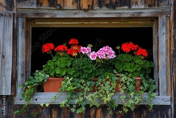 Obraz Window Box Blossoms