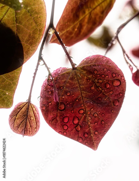 Obraz dew drops on leaf