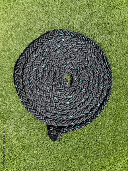 Obraz Black Rope Coiled Into A Circle