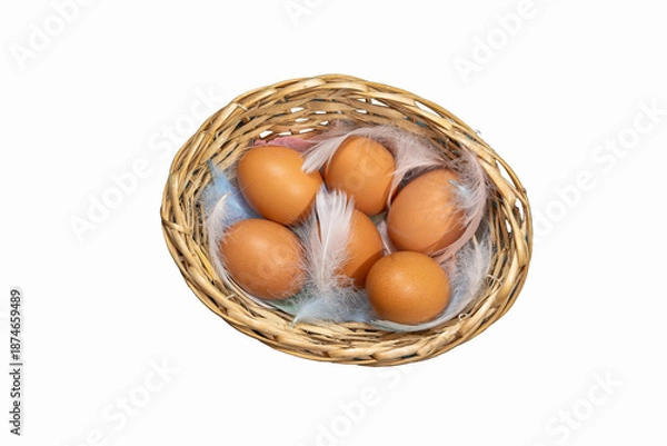 Obraz eggs in a basket