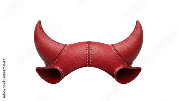 Obraz Red Leather Devil Horns Accessory