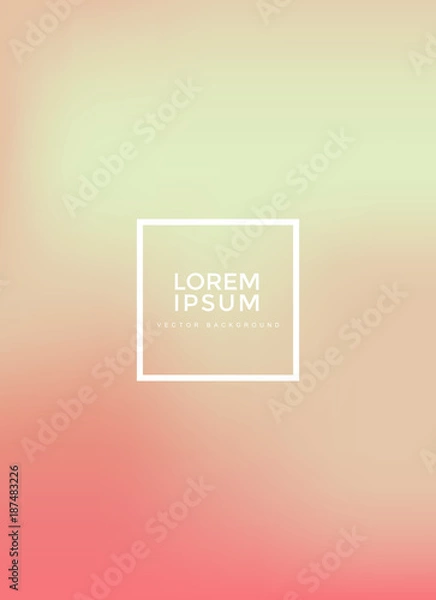 Fototapeta 파스텔톤의 부드러운 벡터 백그라운드