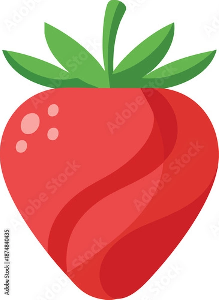 Obraz Stylized sweet strawberry fruit