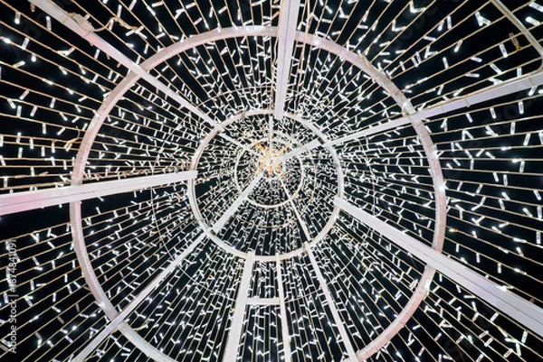 Obraz Illuminated Spiral Light Structure