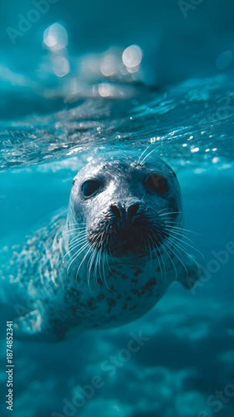 Obraz seal in water