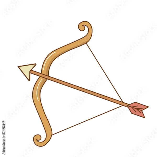 Obraz 弓矢。ベクターイラスト