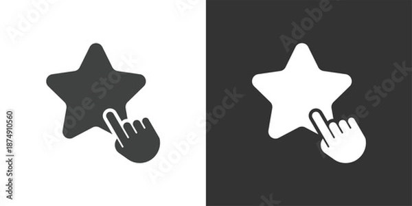 Obraz Give a Star icon. Solid glyph series icon