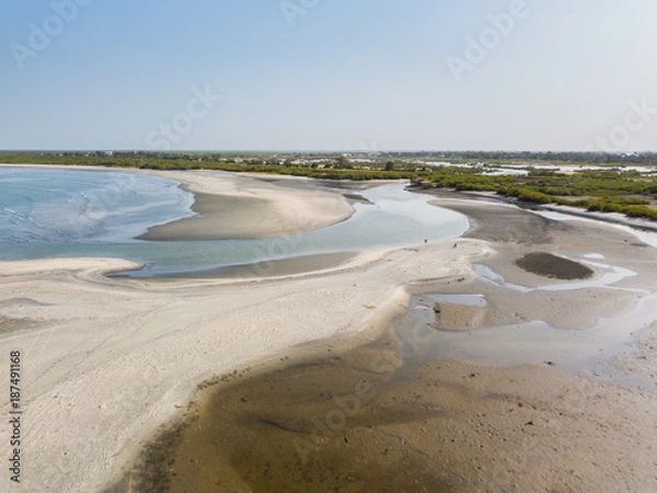 Fototapeta The beach of Cape Point in The Gambia