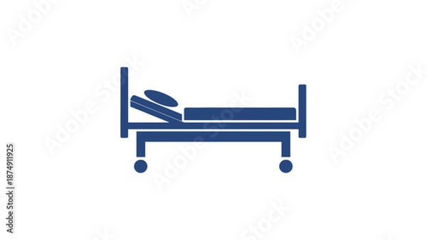 Obraz Hospital Bed Icon