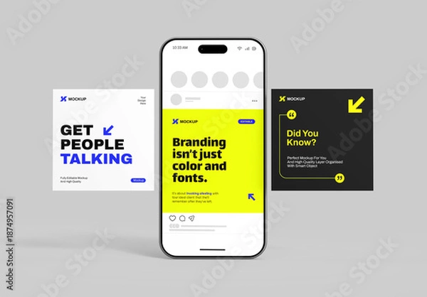 Obraz Social Media Carousel Mockup