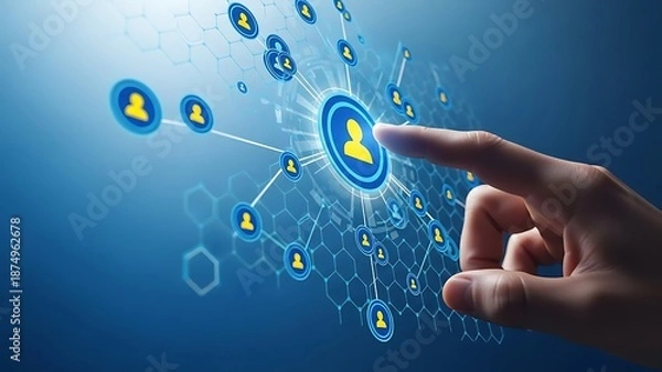 Obraz Digital Network Connection Concept