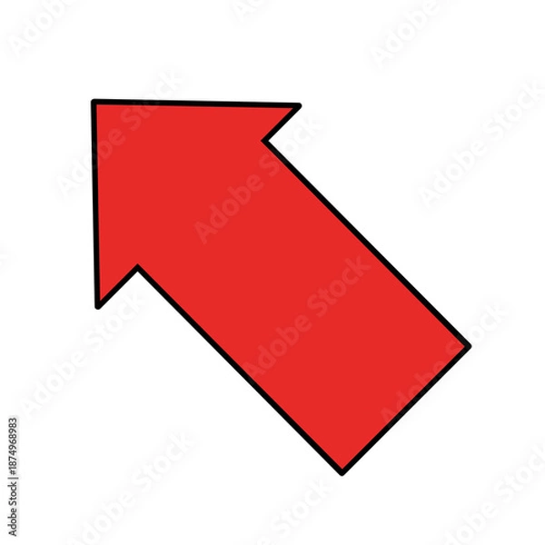 Obraz 赤い矢印アイコン　注目　