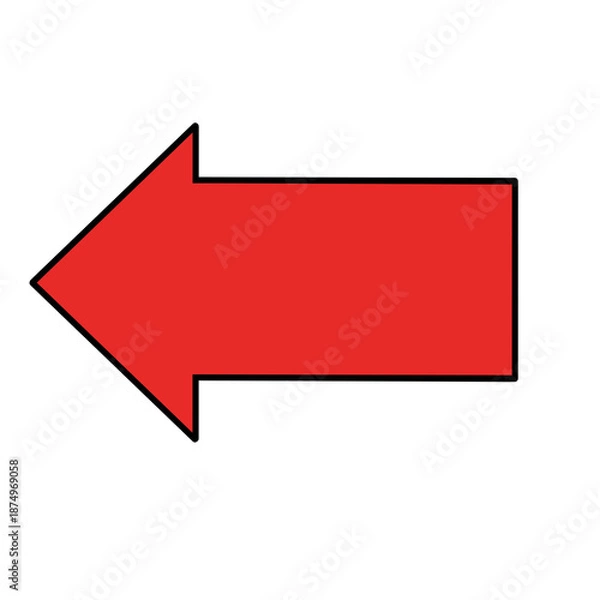 Obraz 赤い矢印アイコン　注目　