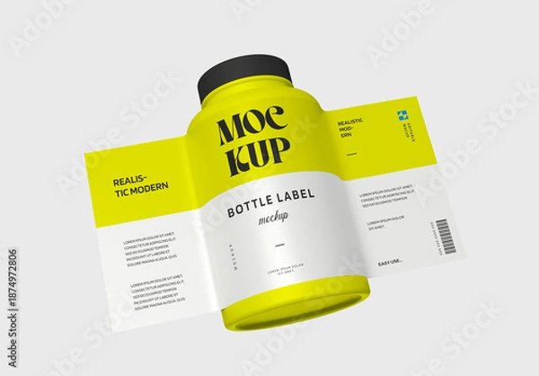 Obraz Bottle Label Mockup