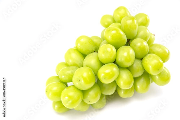 Obraz Muscat grape isolated on white background.