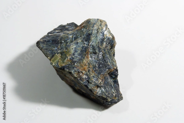 Fototapeta Mineral stones in studio with withe background