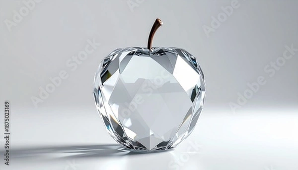 Obraz 透明感のあるクリスタルりんご