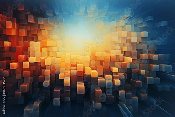 Obraz A surreal abstract background created by an AI algorithm.