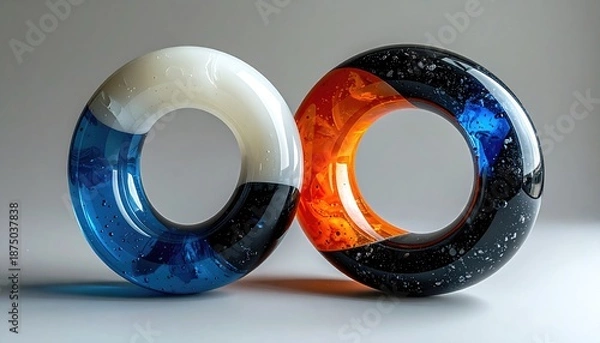 Obraz Two resin donuts
