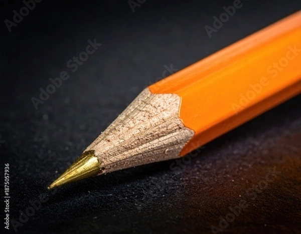 Obraz Sharpened yellow pencil close-up
