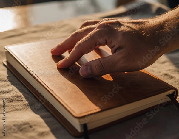 Obraz Closing Notebook with Intention