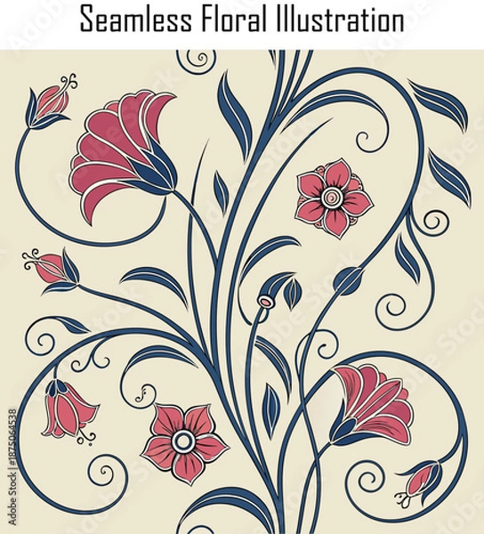 Fototapeta Floral Background Pattern