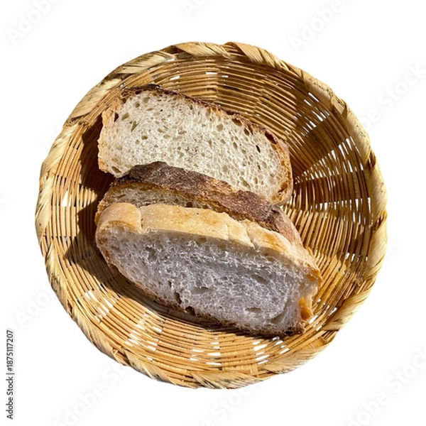 Fototapeta bread in basket