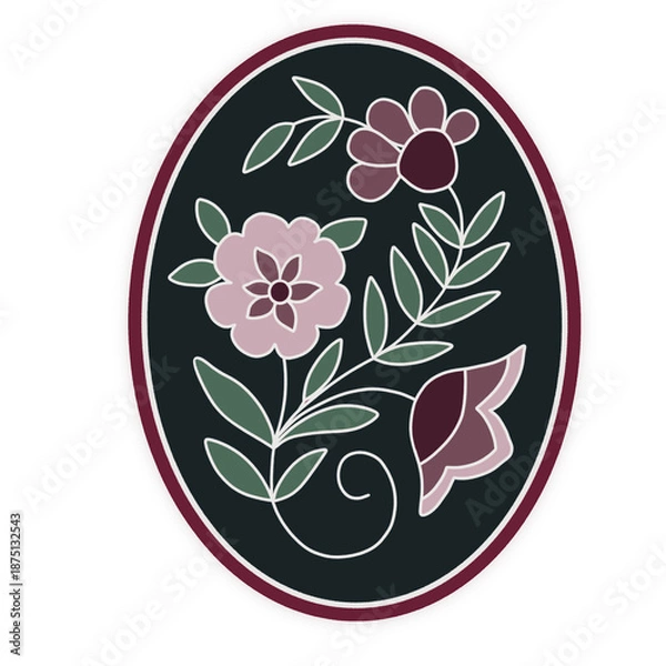 Obraz vector floral background