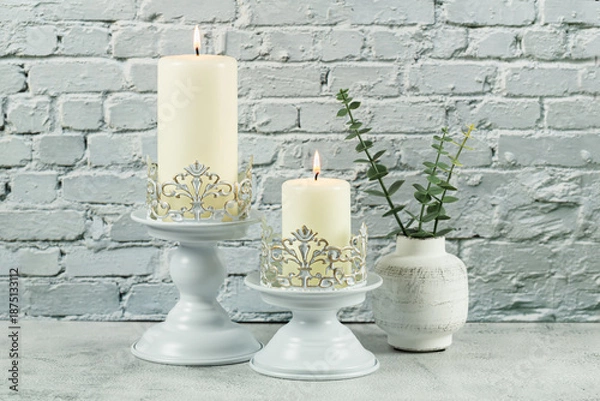 Obraz Candles and vase