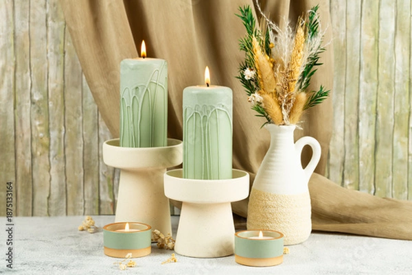 Obraz Green candles