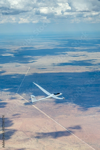 Obraz glider above desert, Namibia