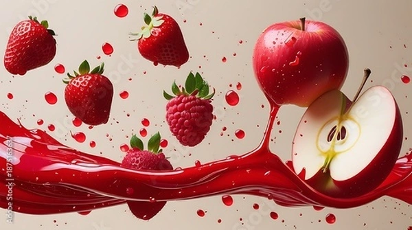 Fototapeta Red Rush Symphony