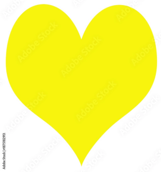 Fototapeta Yellow heart