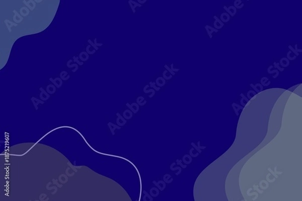 Obraz Abstract Blue Geometric Blob Background for Presentation