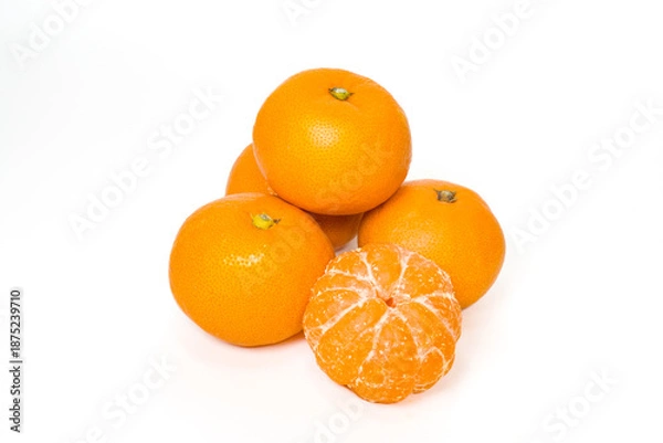 Obraz 皮を剥いたみかん