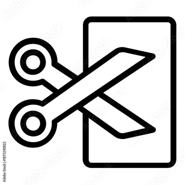 Obraz scissor icon
