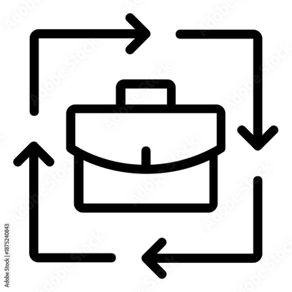 Obraz business process icon