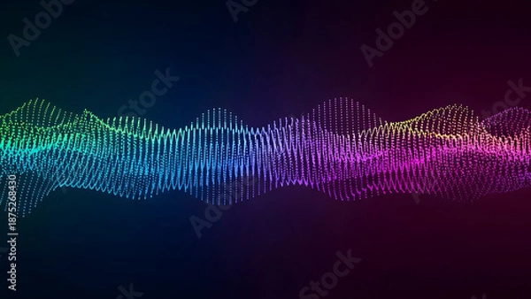 Obraz Dynamic Spectrum Waveform, Abstract Background.