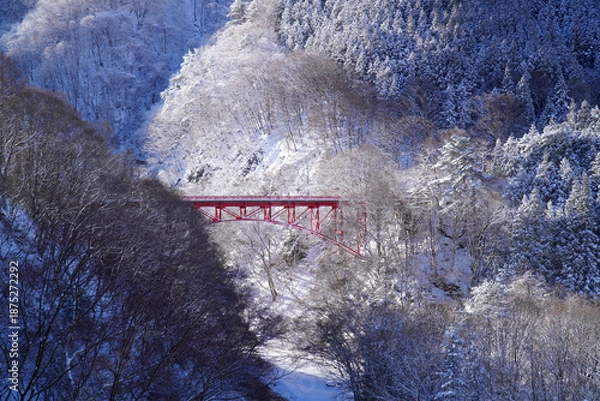 Obraz 冬の松川渓谷